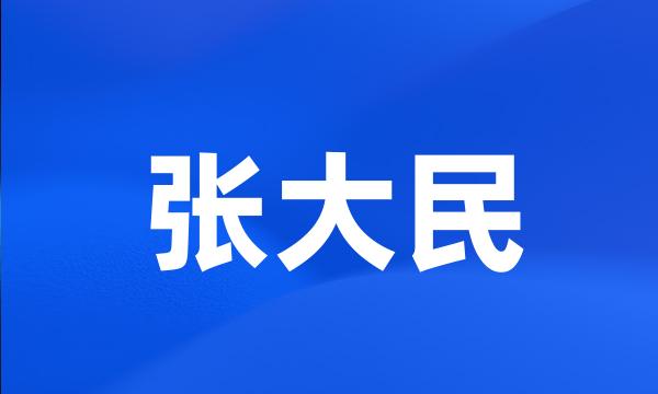 张大民