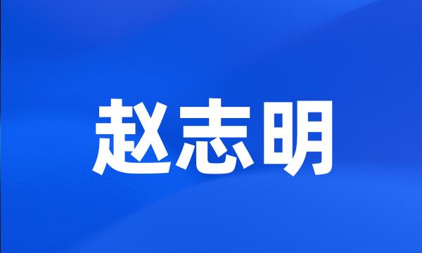 赵志明