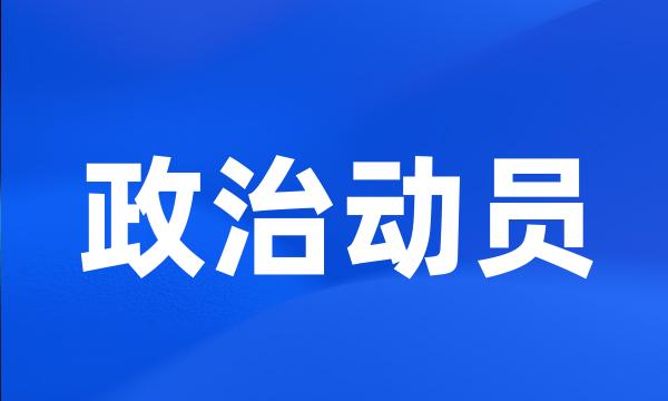 政治动员