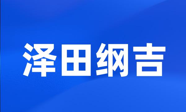 泽田纲吉