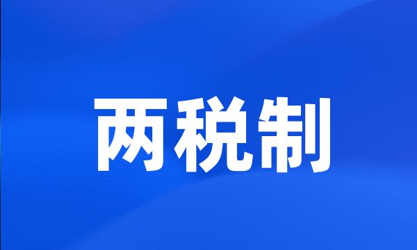 两税制