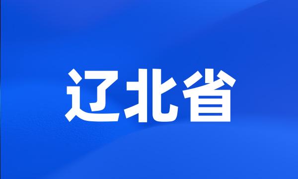 辽北省