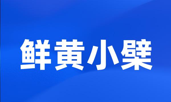 鲜黄小檗