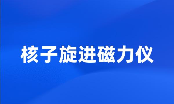 核子旋进磁力仪