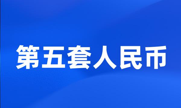 第五套人民币