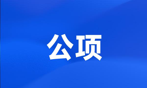 公项