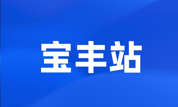 宝丰站