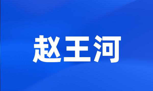 赵王河