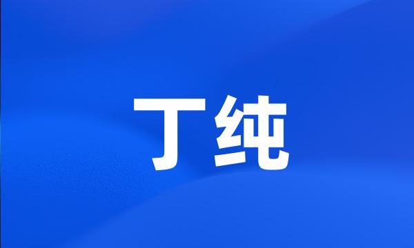 丁纯