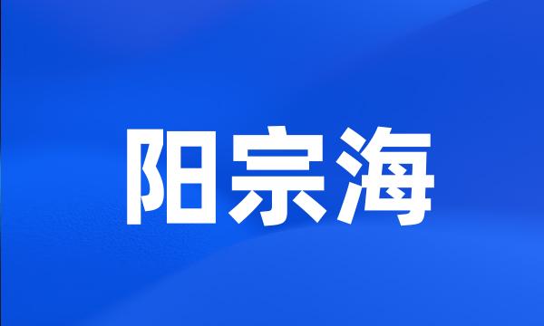 阳宗海