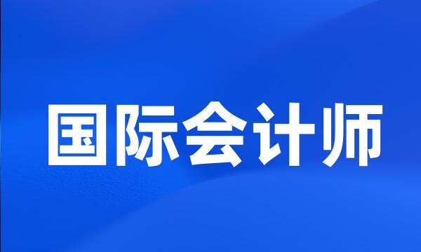 国际会计师