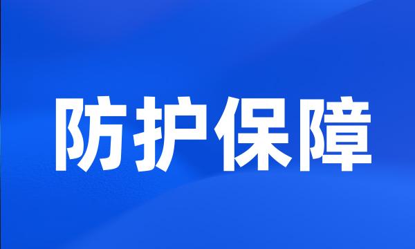 防护保障