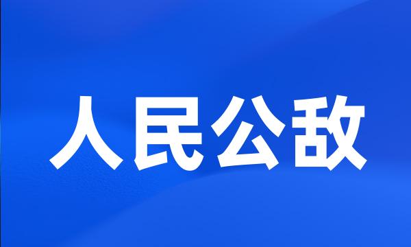 人民公敌