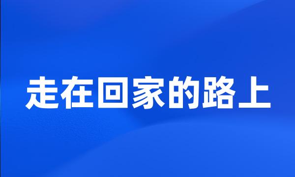 走在回家的路上