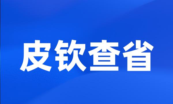 皮钦查省