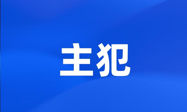 主犯