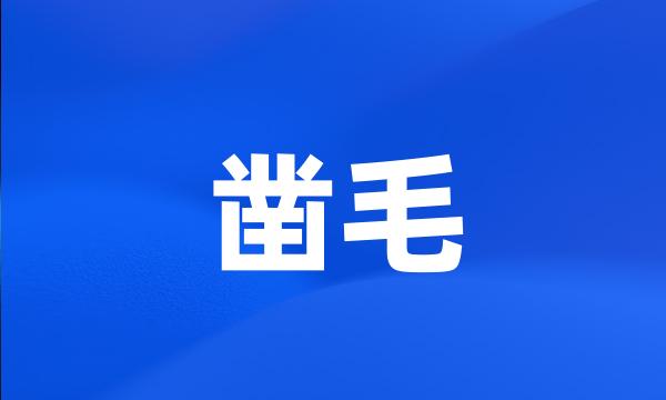 凿毛