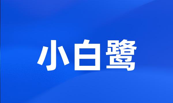 小白鹭