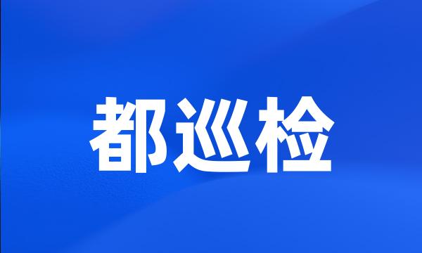 都巡检