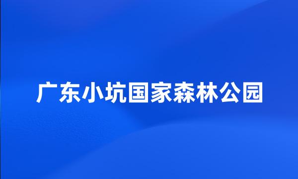 广东小坑国家森林公园