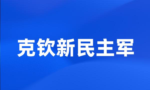 克钦新民主军