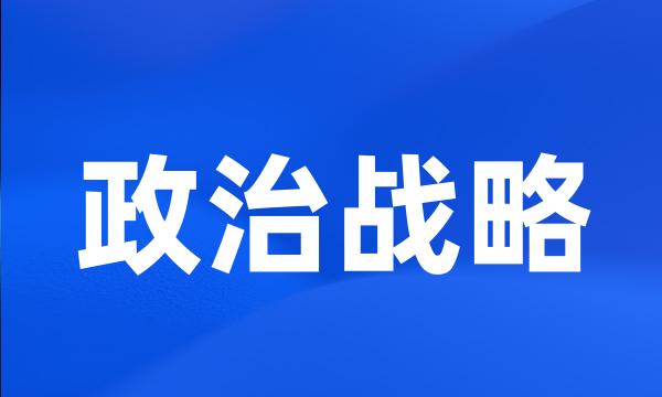 政治战略