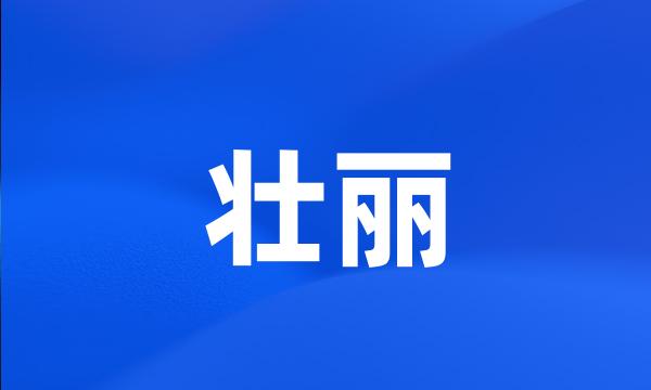 壮丽