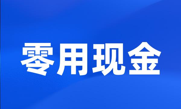 零用现金