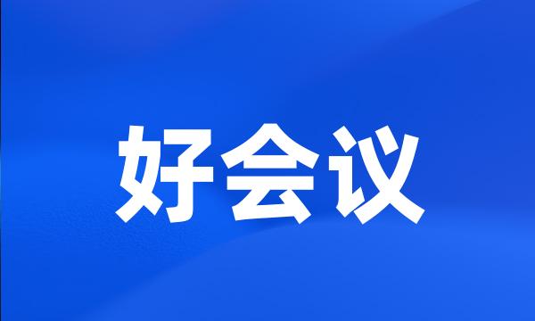 好会议