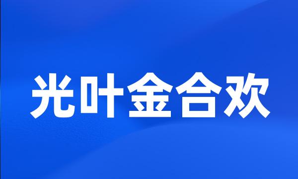 光叶金合欢