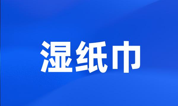 湿纸巾