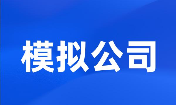 模拟公司