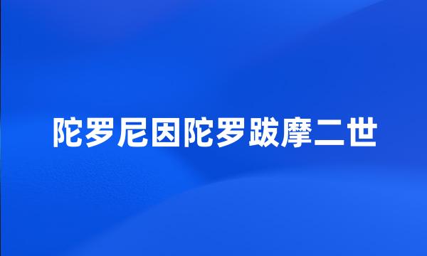 陀罗尼因陀罗跋摩二世