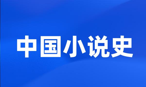 中国小说史