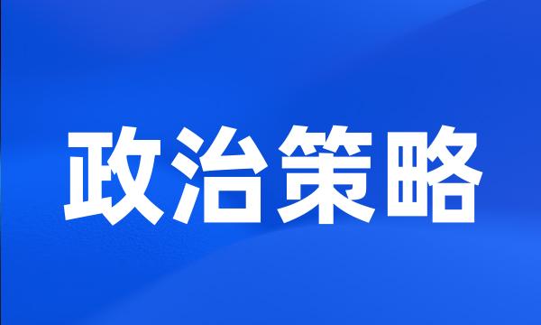 政治策略