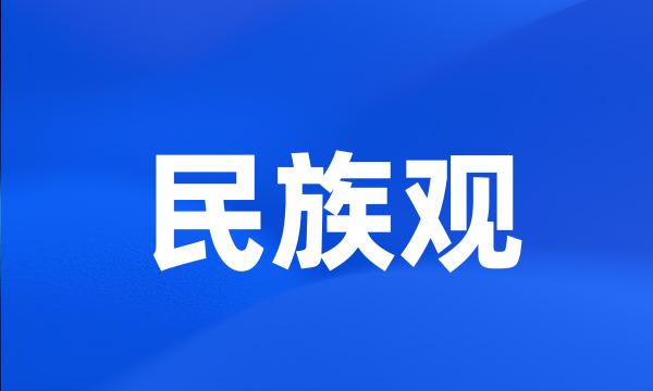 民族观