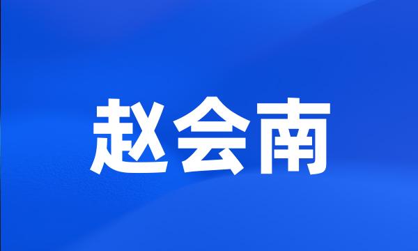 赵会南