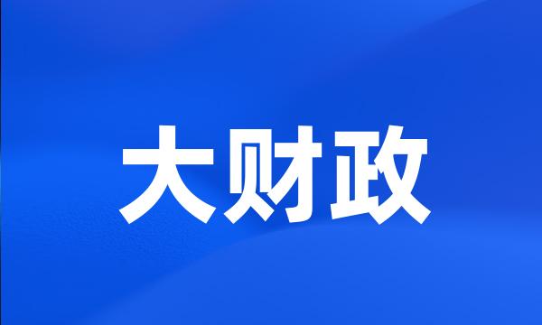 大财政