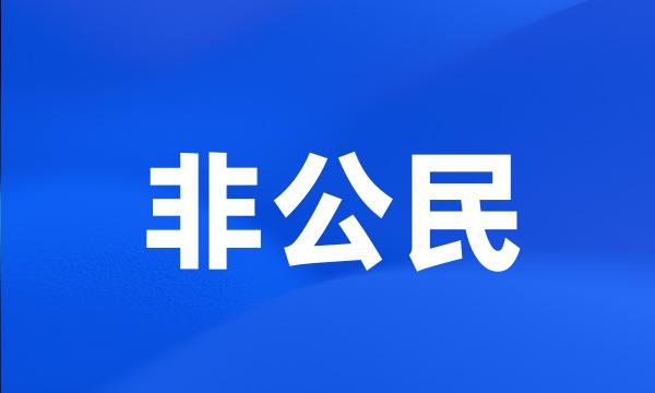 非公民