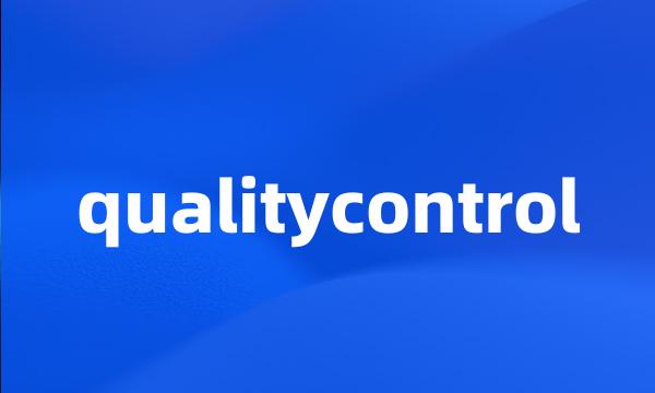 qualitycontrol