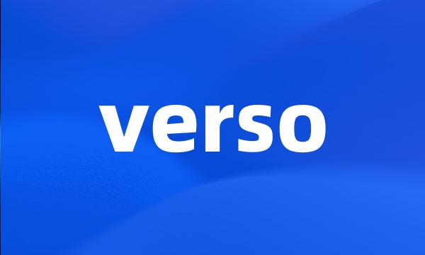 verso