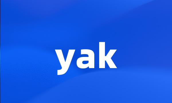 yak