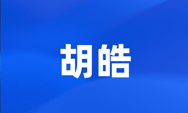 胡皓