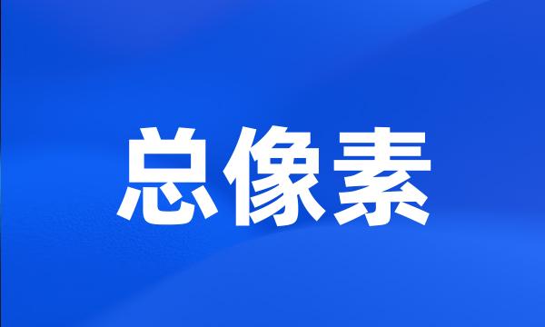 总像素