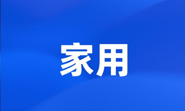 家用