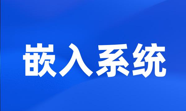 嵌入系统