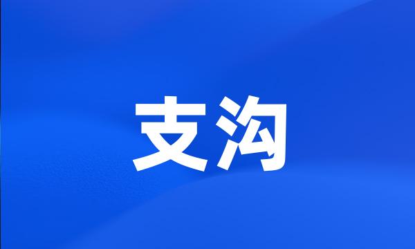 支沟