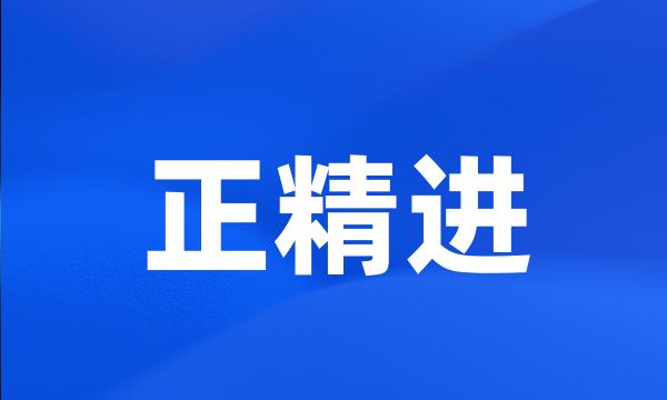 正精进