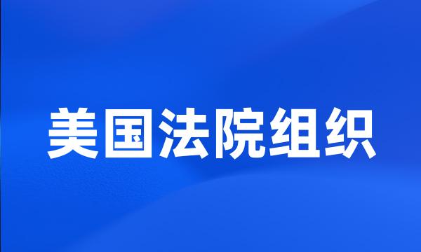 美国法院组织