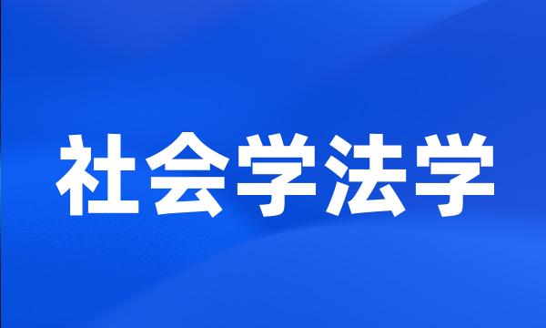 社会学法学